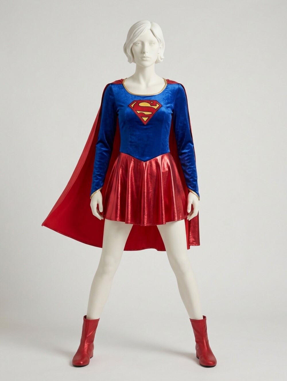 Rubie's DC Comics Supergirl Costume Dress with Attached Cape - Women's Size S